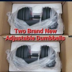 Brand New Adjustable Dumbbells Set 5 To 52.5 Pounds 