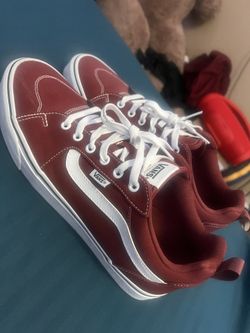 Burgundy Vans 