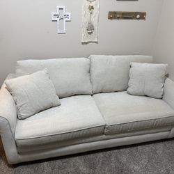 77” sleeper sofa - hideaway bed - cream