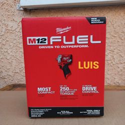 Milwaukee M12 FUEL 12-Volt Lithium-Ion Brushless Cordless Stubby 3/8 in. Impact Wrench (Tool-Only)