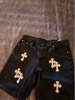 Chrome Hearts jean shorts