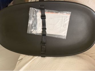Evolur Eva Changing Pad, Waterproof EVA Foam,safety  Strap, Black Snug Contoured Support Walls, Firm Padding, Non-Slip Base, Fits Most Standard Changi