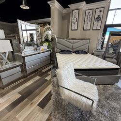 4 Pc King Bedroom Set Free Mattress 