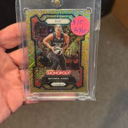 #51 Brionna Jones 2024 Panini Prizm Monopoly WNBA - Gold Millionaire Shimmer Prizms #/500