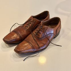 Italian Leather Brown Dress Shoe 11.5 Broletto