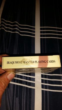 Iraqi playing cards most wanted unopened