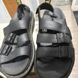 Doc Martens Solomon Black Platform Sandals - Women’s 9