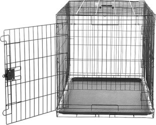 Dog Crate with Removable Tray,