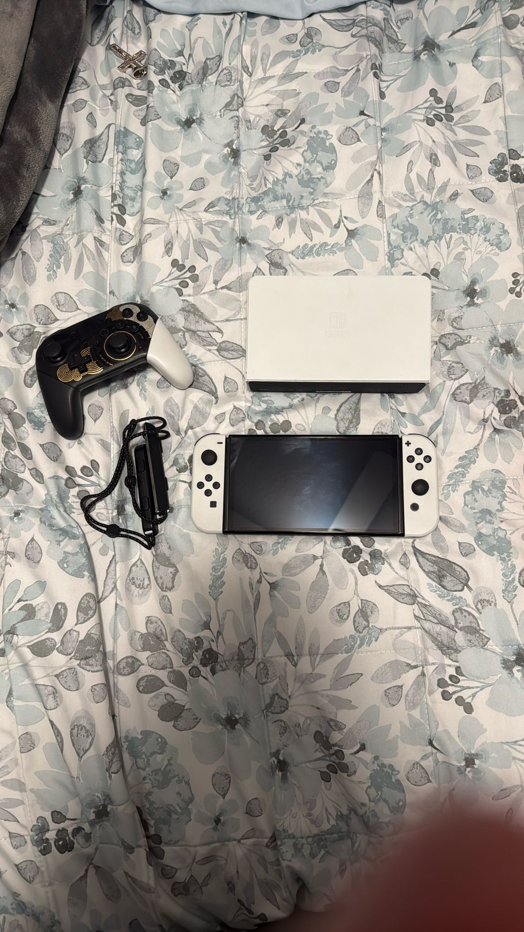 Oled Nintendo Switch With All Accessories