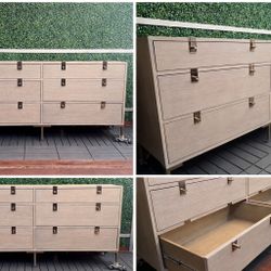 Anthropologie Ingram Six-Drawer Dresser    (31.5"H, 67"W, 18"D)