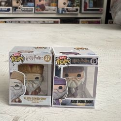 2 BITTY Albus Dumbledore 1-Inch Funko Pops #27 #15 Harry Potter Wizarding World