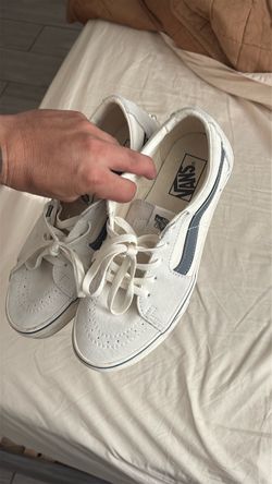 Vans white skate low