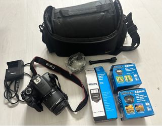 Canon EOS 1300D -  Rebel T6 DSLR Camera Kit + 18-55mm Lens + Accessories (Like New)