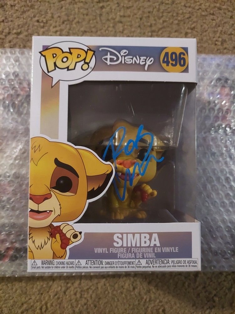 Rob Minkoff Signed Simba Disney Funko Pop
