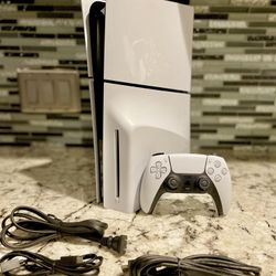 Ps5 Slim PlayStation 5 Slim Disc Version Complete With Wires And Controller ** Includes GTA V***