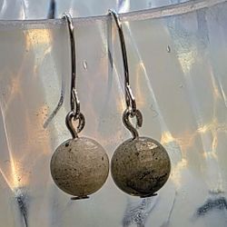 Labradorite And Silver Earrings