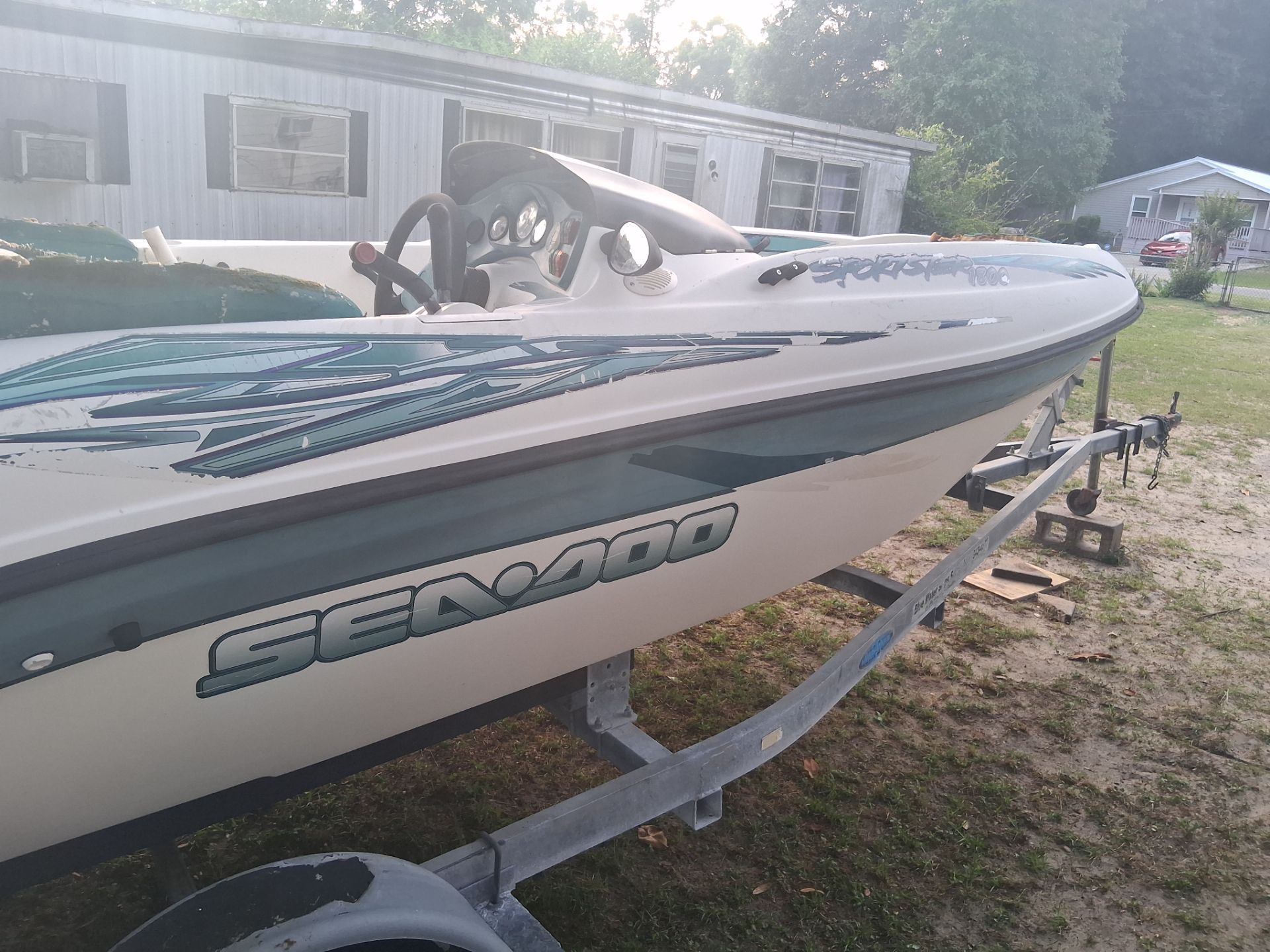 Seadoo 18ft boat. 6 cylinder mercury inboard and trailor