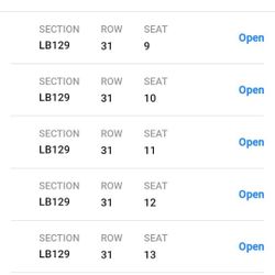 6 SF Giants vs. Houston Astros Tickets 6/12 LB129, Row 31