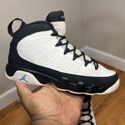 Air Jordan 9 Retro “University Blue” CT8019 140 Size 6.5M/8W