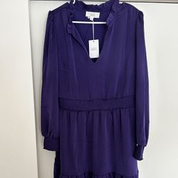 Lucky Brand Parachute Purple Sz: L Dress