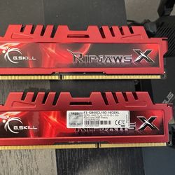 G.SKILL RipjawsX Series DDR3 RAM (XMP) 16GB (2x8GB) 1600MT/s CL10-10-10-30 1.50V Desktop Computer Memory U-DIMM (F3-12800CL10D-16GBXL)