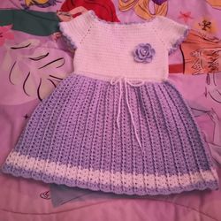 Baby Blanket And Dress Hand Made!! 