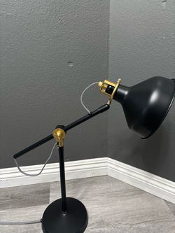 IKEA Black and Gold Work Table Lamp