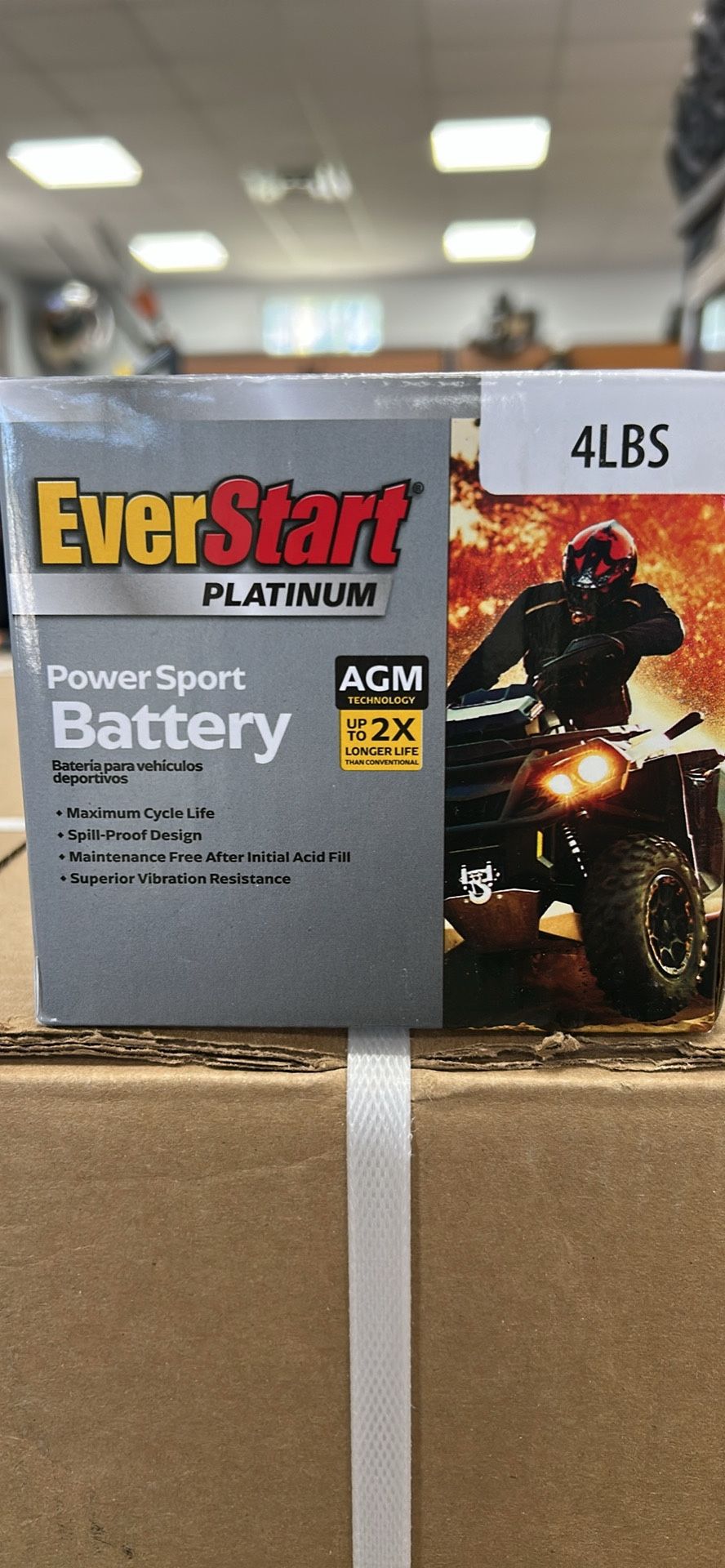 Everstart Motorcycle 4lbs Battery