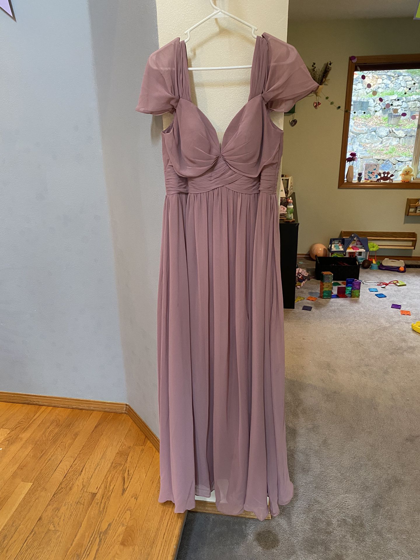 Vintage mauve Azazie Formal Dress 
