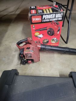 Toro 2 cycle blower and power vacuum