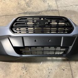Complete Front Bumper Assembly With Billet Style Grilles For 2020 - 2021 Ford Transit 