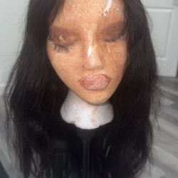 Human Hair Straight Wig 