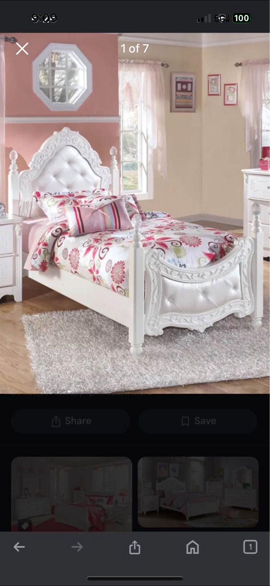 Princess Style Twin Bed