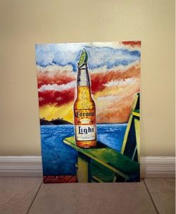Home Bar Decor Multi-Color Corona Beer Metal Wall Sign