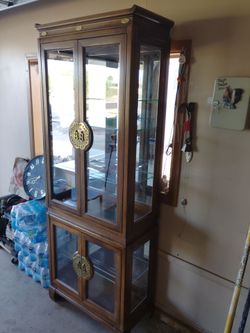 Vintage nesting tables , vintage cabinet