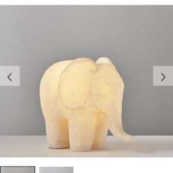 Pottery Barn Kids Paper Mache Elephant Lamp