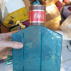 Vintage Old Spice Coin Bank Bottle