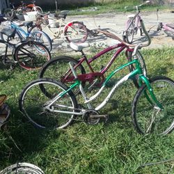 Simple Classic 4 Bike Green Bicycle Cruiser