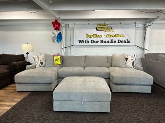 4pc Sectional & Ottoman