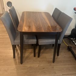 Kitchen Table and 4 Gray Chairs for Sale - Buy Together or Separate