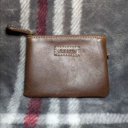 Vintage Style Relic by Fossil Women's Leather Coin Change Purse Brown Zip