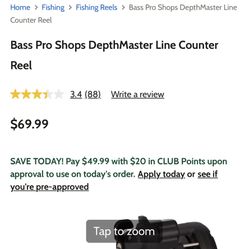 Bass Pro Depth, Master Line Counter Reel Right Handed