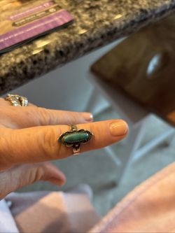 Sterling Navajo Native American turquoise sz 6 ring