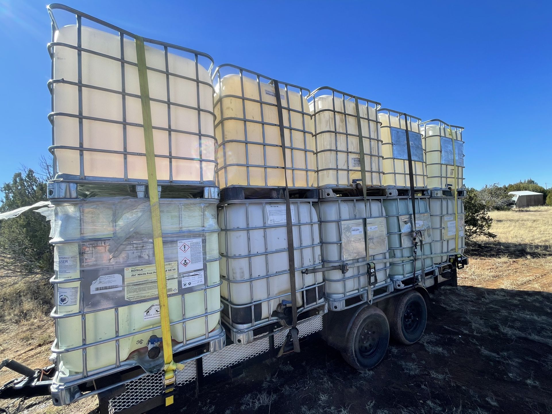 IBC totes containers for off the grid septic tank