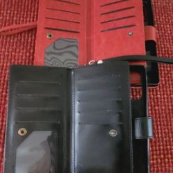 Samsung Note 20 Wallet In Black And Red