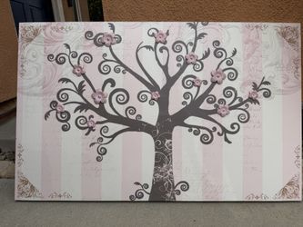 Cherry Blossom Canvas Wall Art 43” X 27”