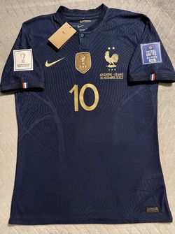 Authetic Kylian Mbappe World CupFinal France 2022 Jersey