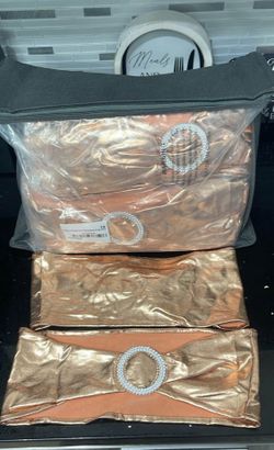 100 Rose Gold Chair Sashes