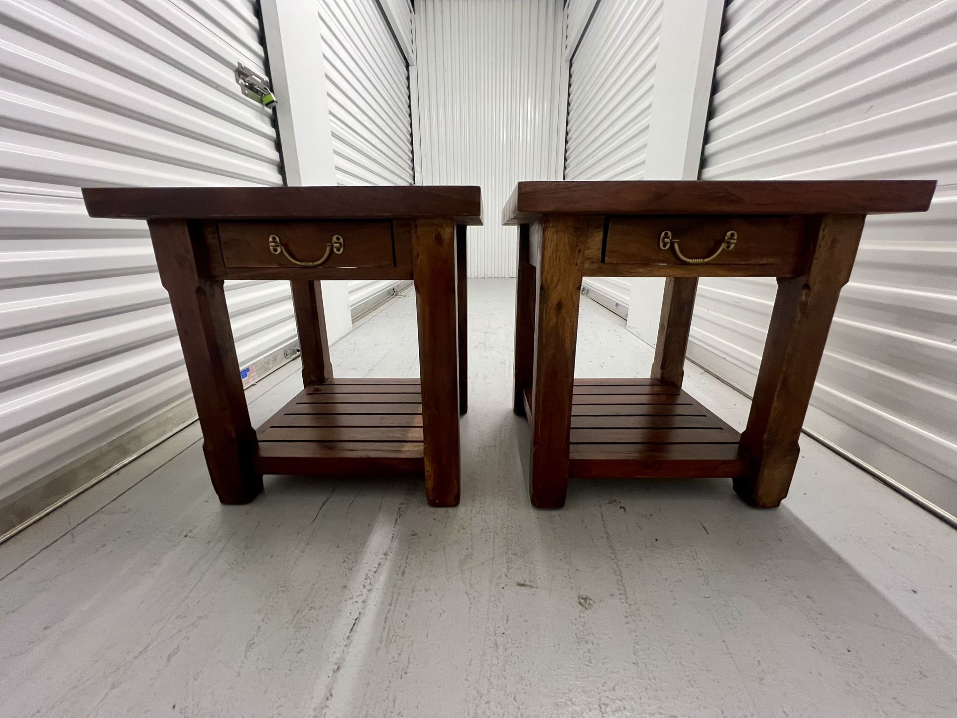 Handmade Mango Wood End Tables