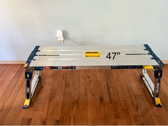Werner Pro Platform SO-2020L-MP2 Aluminum Adjustable Work Platform 300 lb – 47" x 14"